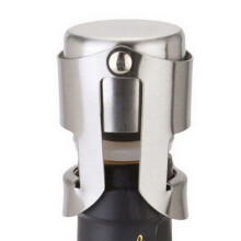 ¡Liquidación! Tapón para champán - Tapón de acero inoxidable con cierre hermético al vacío para botellas de champán y vino espumoso.
