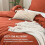 Burnt Orange Queen Comforter Set 3-Piece Microfiber 7