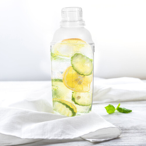 Διαφανές σέικερ κοκτέιλ 700ml για μπαρ, τσάι, κρασί και ποτήρι ανάμειξης ποτών 2