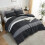 Comforter Set Twin XL Black White Grey 2-Piece 6