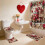 Romantic 3D Effect Valentine's Day Bathroom Set，4 Piece Bath Accessory Kit For Holiday Bathroom Decor 5