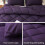 Full Comforter Set Quilted Down Alternative 3 pcs Purple 3