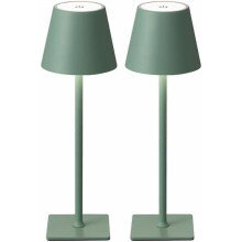 2 sztuki bezprzewodowej lampki biurkowej LED, 4000 mAh, 3-kolorowa, płynna regulacja przyciemniania, przenośna do restauracji/sypialni/barów/na
