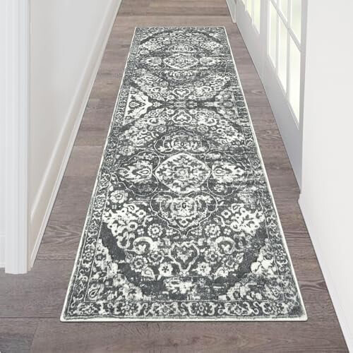 Vintage χαλί για ταλαιπωρημένη περιοχή 3ft x 5ft αντιολισθητικό πλενόμενο