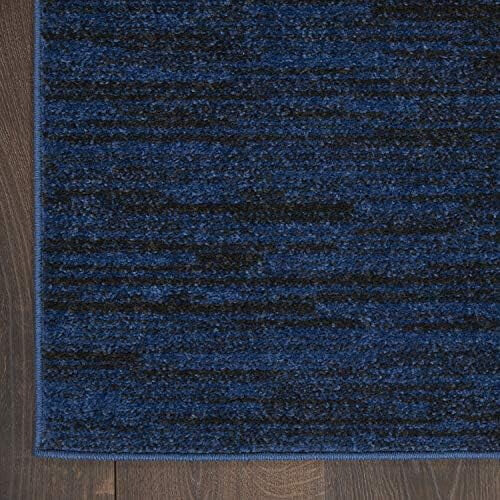 Home Essentials Solid Contemporary Midnight Blue 4' X 6' Area Rug, 4' X 6' 2