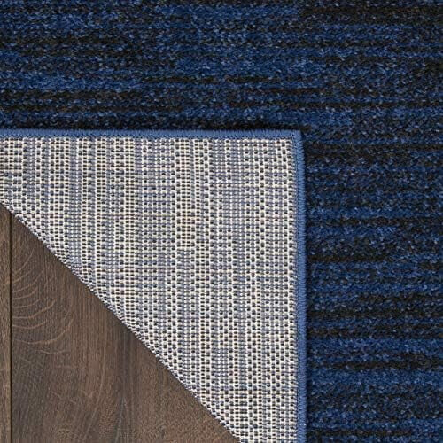 Home Essentials Solid Contemporary Midnight Blue 4' X 6' Area Rug, 4' X 6' 1