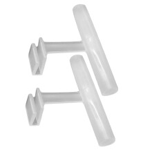HEMOTON Perchoir mangeoire à oiseaux en acrylique, durable et élégant, lot de 2