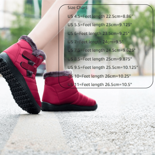 Wasserdichte Damen-Winterstiefel mit Fellfutter 1