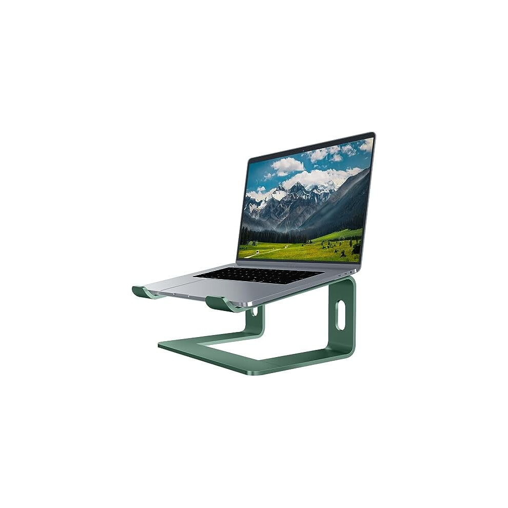 Laptop Stand Aluminum Laptop Riser Compatible With Mac Macbook Air Pro 10 To 15.6 Inch Notebook Computer, Ergonomic Elevator Holder (Green) Green 9180479285731
