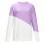 Top viola a maniche lunghe da donna, camicette con scollo a V e stampa floreale da donna-M 4