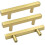 Gold Cabinet Pulls Brushed Brass 3 Inch 25 Pack 1