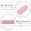 2Pcs Pink Square Wood Cabinet Door Hardware for Kitchen Decorative Drawer Pulls 5