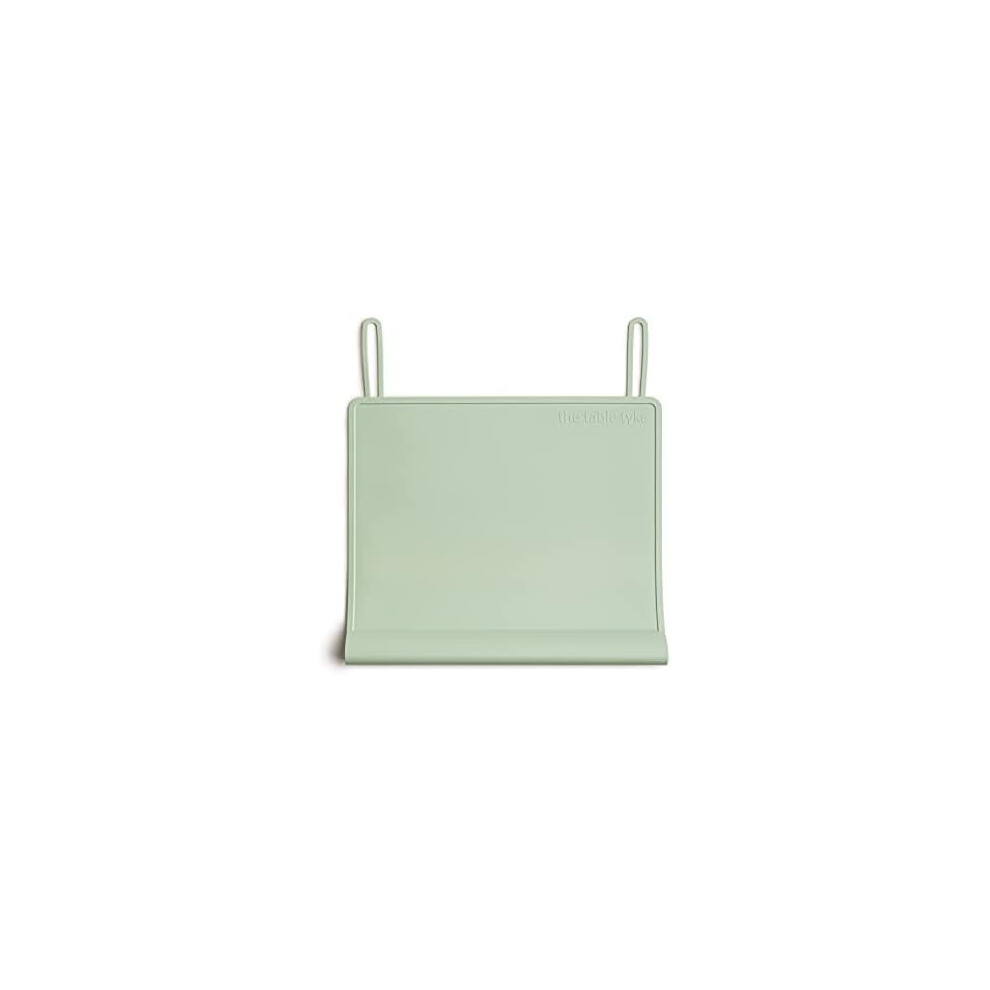 Silicone Placemat for Toddlers with Teething Edge Bumper – Non-Slip, BPA-Free, Travel-Ready – Sage Green; compatible with high chairs