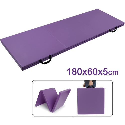 Purple Thick Folding Gymnastics Exercise Mat for Home Gym 1