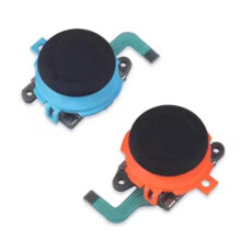 Manettes de remplacement en métal 3D pour Switch2, manettes gauche et droite, bleues et rouges, lot de 2
