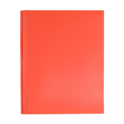 Plastic mapjes met klemsluiting, oranje letter 1
