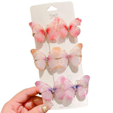 Haarclips met vlinderdesign - Leuk ontwerp van legering voor meisjes, lichtgewicht en veilig, verkrijgbaar in verschillende kleuren.