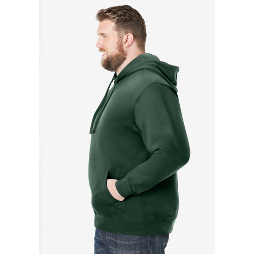 KingSize herre stor og høj fleece-pulloverhættetrøje 2