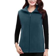 Gilet in pile da donna Kukoosong, giacche leggere senza maniche in pile morbido da donna, gilet invernale corto con cerniera.