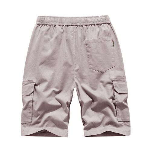 Ανδρικό Σορτς Casual Pure Color για Εξωτερικούς Χώρους με Τσέπες, Παντελόνι για Παραλία, 2