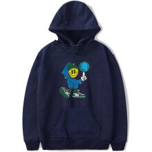 Connor Price Globe Guy Merch kapucnis pulóver zsebekkel, húzózsinóros, unisex kapucnis pulóver, divatos ruházat