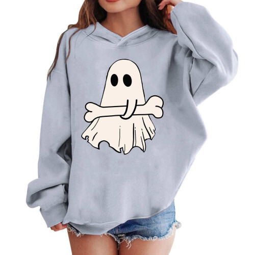 Moletom infantil com capuz e estampa de Halloween. 1