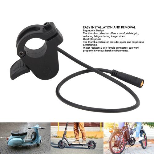 300X acceleratore a pollice 12-72V resistente all'acqua 3-Pin 2