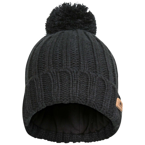Trespass (One size, Black) Trespass Mens Thorns Beanie Hat 1