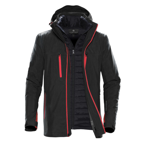 (M, Black/Bright Red) Stormtech Mens Matrix System Jacket 1
