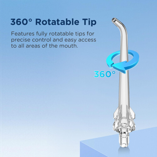 Water Flosser Replacement Tips for Aquasonic Aqua Icon | 6 Jet Tips with Secure Storage Cases 2