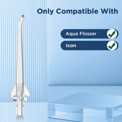 Water Flosser Replacement Tips for Aquasonic Aqua Icon | 6 Jet Tips with Secure Storage Cases 1