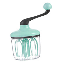 Manual Egg Whisk Hand Crank Beater with Ergonomic NonSlip Grip for Fast Mixing and Baking