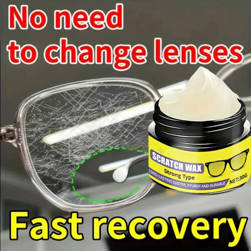 Eyeglass Scratch Remover Paste 30g Lens Cleaner and  for Glasses with AntiSmudge Layer 1