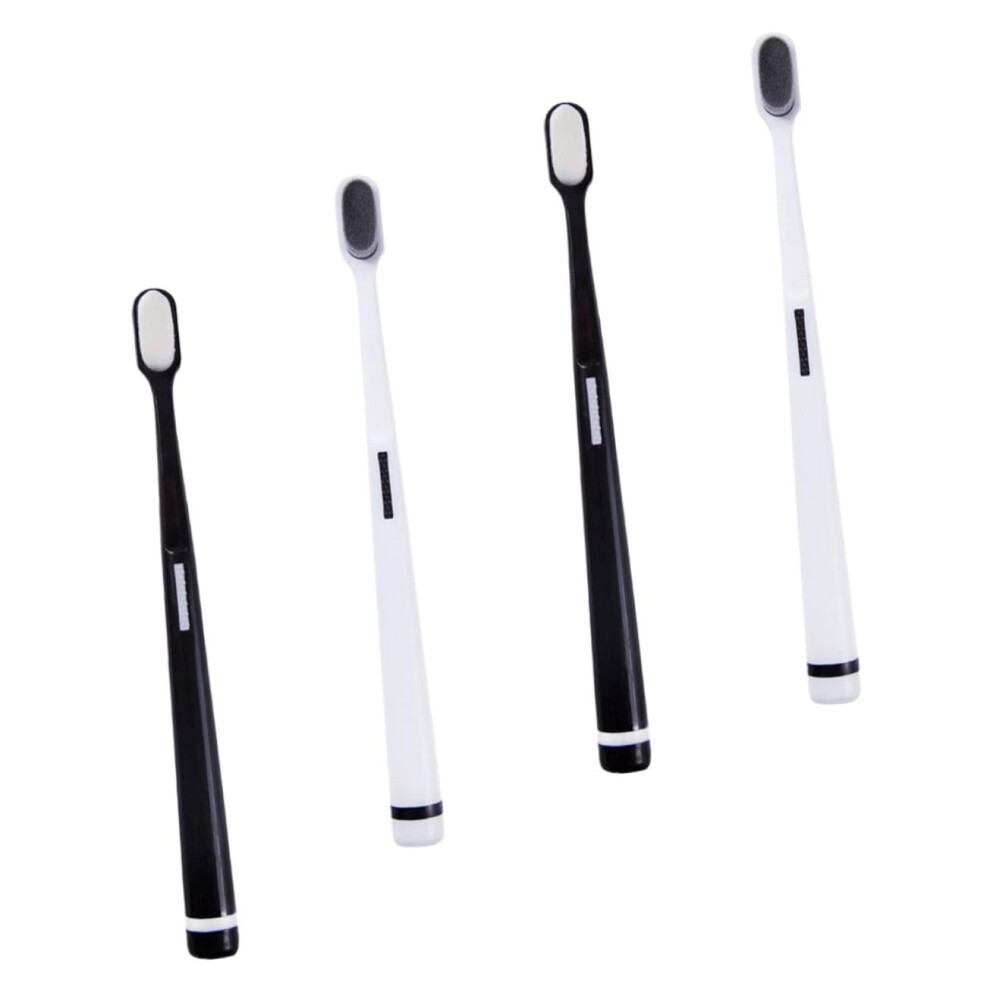 Soft Bristle Toothbrush for Sensitive Teeth and Gums, Extra Soft Manual Brush, 4pcs for Adults