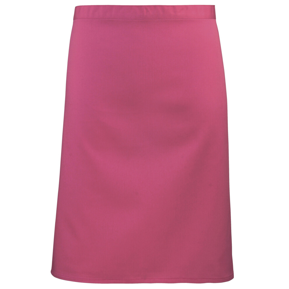 Premier (One Size, Hot Pink) Ladies/Womens Mid-Length Apron (Pack Of 2)