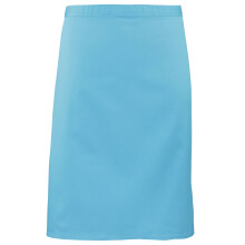 (One Size, Turquoise) Premier Ladies/Womens Mid-Length Apron (Pack of 2)