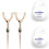 Dental Floss Kit with Dual Stainless Steel Holders, Replaceable Mint Rolls, Travel Case 3