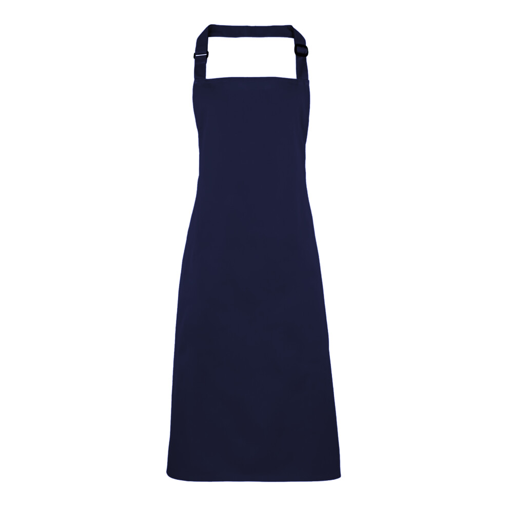 (One Size, Navy) Premier Colours Bib Apron / Workwear (Pack Of 2) 5059269102012