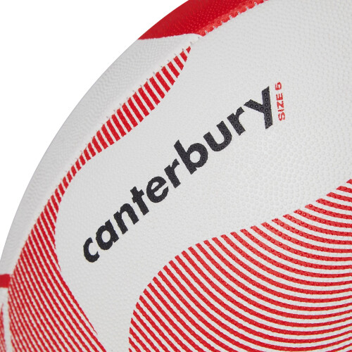(5, White/Red) Canterbury Thrillseeker Play Rugby Ball 2
