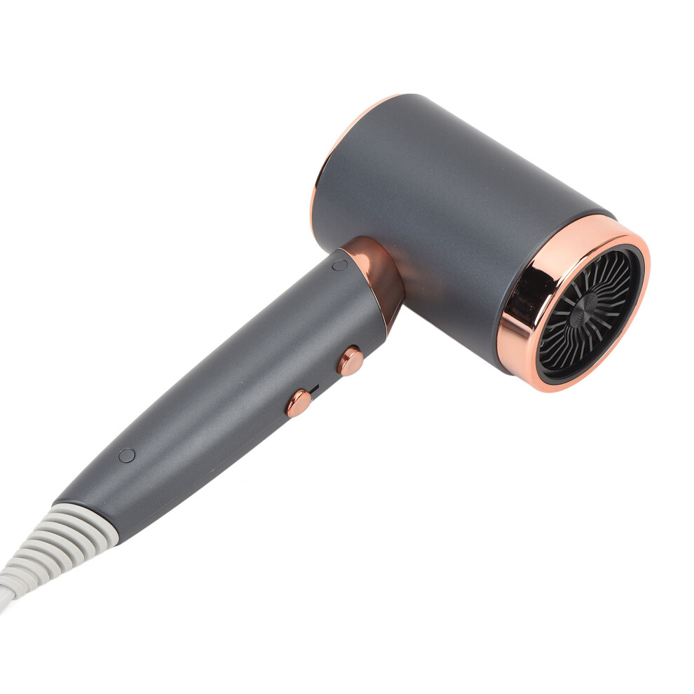 Grey Negative Ion Hair Dryer 1400W 20000Rpm High Speed, Temp Control,