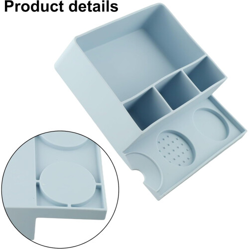 2in1 Silicone Coffee Tamper Mat with Knock Box, Anti 1