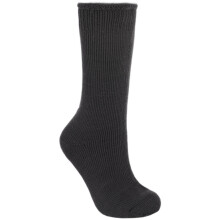 (4/7 UK, Black) Trespass Mens Togged Thermal Ski Socks