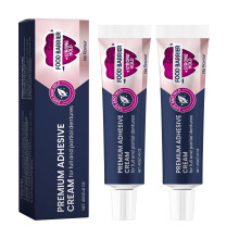 Denture Adhesive with Soft Denture Pads for Comfortable Daily Wear and Elastic Cushioning Fit