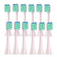 Electric Toothbrush Replacement Heads for Panasonic EWDC12 EWDL40 EWDL75 EWDL82, 12Pack Pink