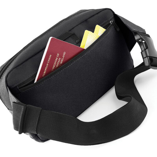BagBase (One Size, Black) BagBase Organiser Belt / Waistpack Bag (2.5 Litres) 2