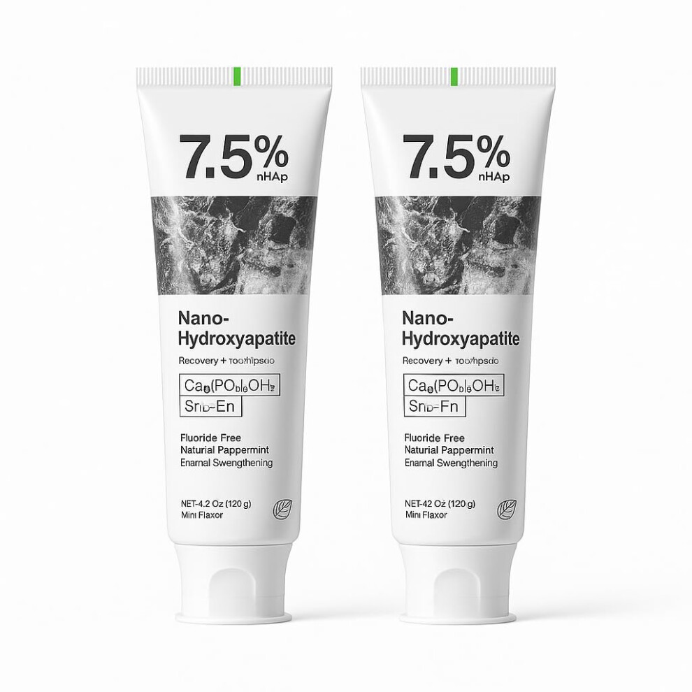 2Pack Probiotic Whitening Toothpaste Fluoride with Hydroxyapatite for Sensitive Teeth and Enamel