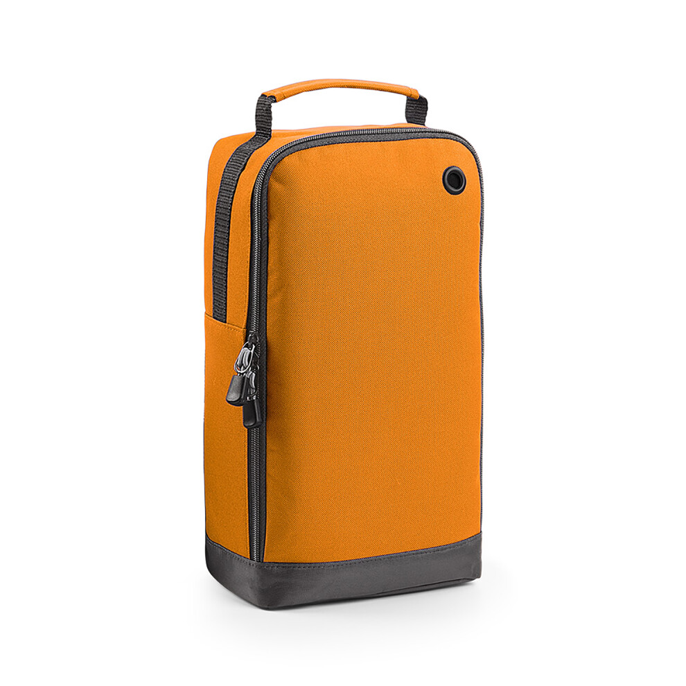 Bagbase (One Size, Orange) Sport Shoe / Accessory Bag (8 Litres) (Pack Of 2)