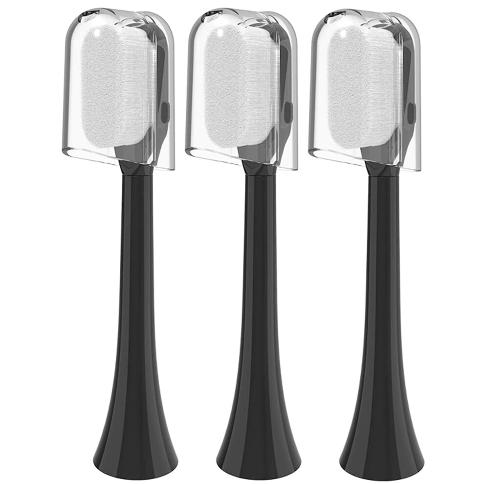 Replacement Heads UltraSoft 80Âµm Bristles for Sensitive Gums Black ClickOn for Philips Sonicare