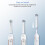 Electric Toothbrush Heads Replacement Pack with Soft Bristles for Sensitive Teeth, MultiModel Fit 4
