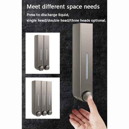 Automatic Wall Mounted Soap Dispenser with Hands Dispensing, Durable Plastic Body for Bathroom Kitchen Hotel 1